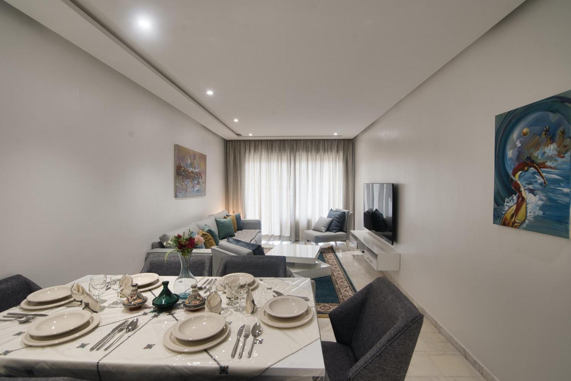 New Sea Front Apartment 135Mq With Unlimited Wi-Fi Agadir Extérieur photo